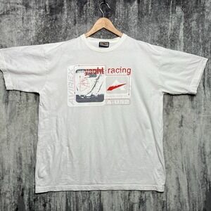 Vintage 90's Avirex Varsity Yacht Racing T Shirt USA XL/2XL White